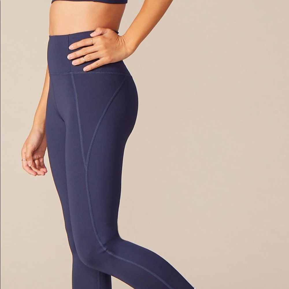 Girlfriend Collective Navy workout leggings Sz S